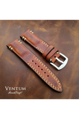 Ventum Craft 18mm Taba Vintage Model El Yapımı Deri Kordon