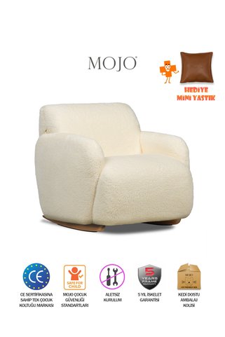MOJO Mango Shake Sallanan Ayaklı Çocuk Koltuğu Krem