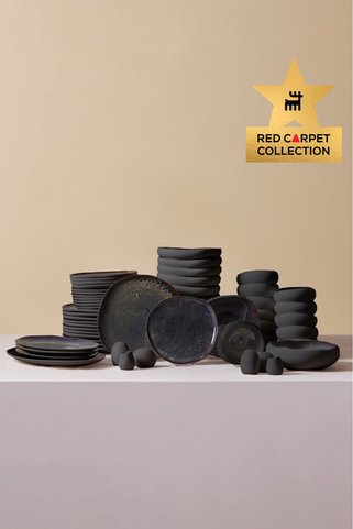 Karaca Red Carpet Collection Earth Collection Galactic Black 59 Parça 12 Kişilik Yemek Takımı