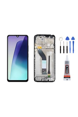 Yedcom Redmi 14C Çıtalı Ekran Dokunmatik Lcd Ekran Ön Panel Yapıştırıcı Ve Kit