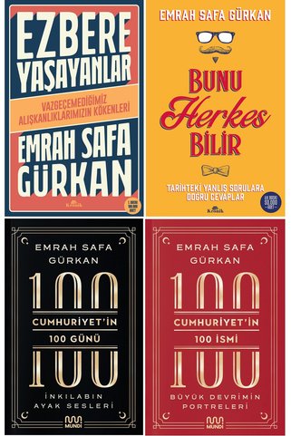Penguin Books 4 KİTAP SET - Ezbere Yaşayanlar , Bunu Herkes Bilir , Cumhuriyet'in 100 Günü , Cumhuriyetin 100 İsmi