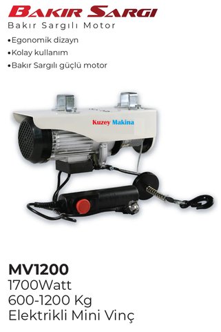 MYTOL 600-1200 Kg Elektrikli Vinç kuzey