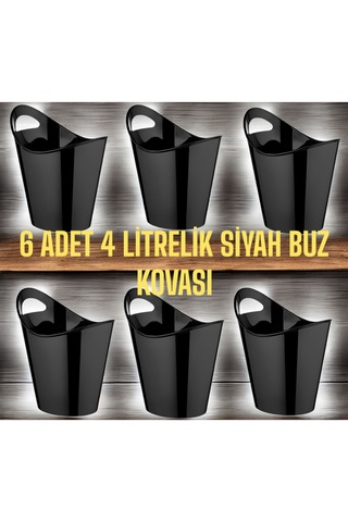 ZTF Global 6 ADET 4 LİTRELİK BUZ KOVASI