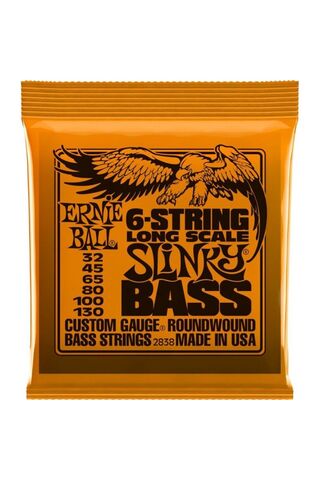 Ernie Ball P02838 Slinky Nickel 32-130 (6 Telli) Bas Gitar Teli