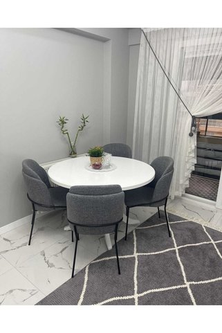 mob-ayz bir ankara mobilyası 4'lü Mutfak Sandalyesi Yemek Odası Sandalyesi Salon Sandalyesi Yemek Masası Sandalyesi