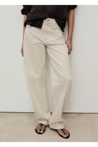 MANGO Woman Yüksek belli balon jean pantolon