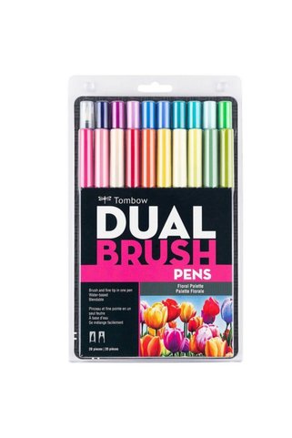 Tombow 20'li Çiçek Renkleri Ab-t Dual Brush Pen G.kalem Seti 56192