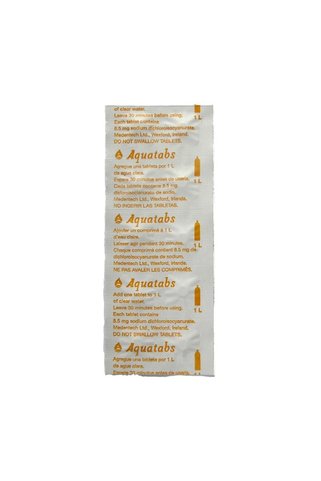 Medentech Aquatabs Doğada Hayatta Kalma 8,5mg. Su Arıtma Tableti 500'lü