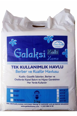 galaksihome Tek Kullanımlık Berber Havlusu Kuaför Havlusu Kullan At Havlu 40x80 Cm 4 Kg 300 Adet