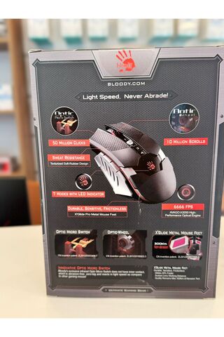 TeknolojiStore bloody T50 gelişmiş 4 çekirdek sistemli led ışıklı gaming mouse