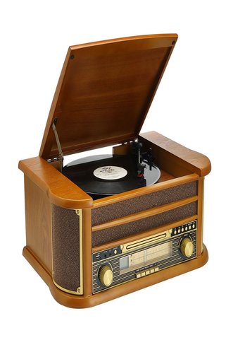 ULTRATEKNO Nostaljik JOT402AM DÖNENCE Pikap Ahşap 2X5W Stereo Spk MP3 Çalar USB-Radyo-CD-Kaset BT Müzik Çalar