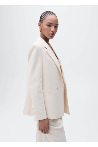 MANGO Woman Düz Kesim Blazer Ceket