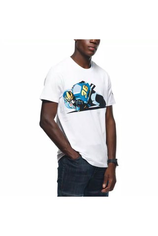 Yamaha DAINESE AGV 36 BEYAZ JOAN MOTORCU T-SHIRT