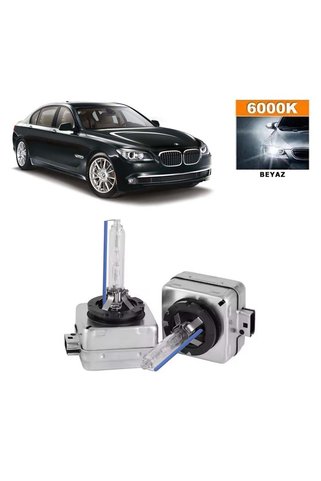 3 Tıkla BMW 7 Serisi F01 2008-2015 Xenon D1S / D1R 6000K Beyaz HID Xenon Ampul 2 Adet