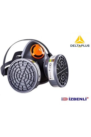 Delta Plus M6400 Yarım Yüz Gaz Maskesi (ABEK1 Filtresi İle Birlikte)