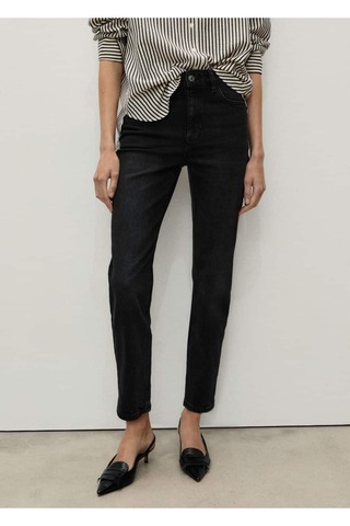 MANGO Woman Newmom confort yüksek belli jean pantolon