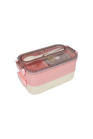 Vagonlife Stainless Steel Double-layer Lunch Box Soup Bowl Adult 1500 ml Food Storage Container Bento