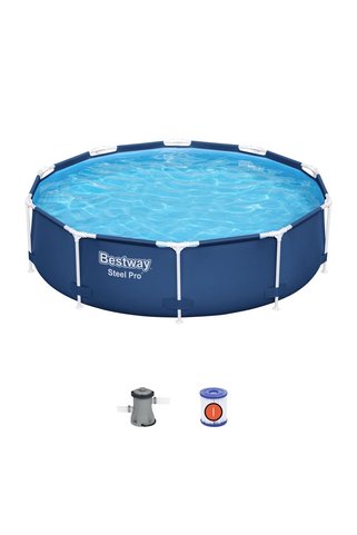 BESTWAY 56679 Steel Pro Yer Üstü Prefabrik Çember Havuz Seti 3,05 m x 76 cm