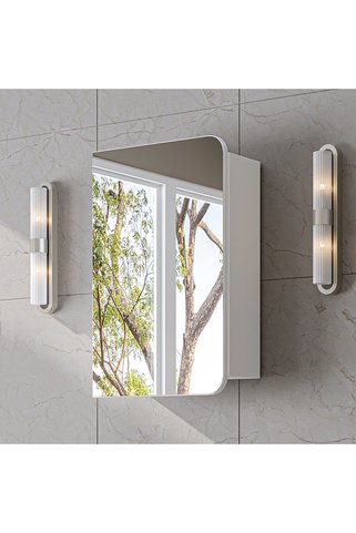 ROOMART Likya Kulpsuz Tek Kapaklı Aynalı Mdflam 45 Cm Aynalı Banyo Üst Dolabı
