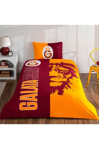 Taç Lisanslı Galatasaray Şanlı Aslan Tek Kişilik Nevresim Takımı