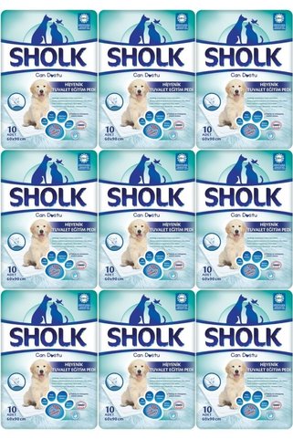 Sholk Evcil Hayvan Tuvalet Çiş Eğitim Pedi 60*90CM 90 Adet (9PK*10)