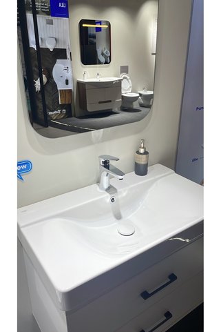 TURKUAZSERAMİK Cerastyle Mona 100 x 45 cm Dolap Uyumlu Lavabo