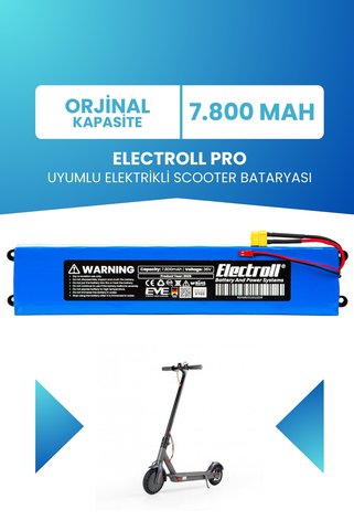 ELECTROLL Pro Batarya (Orijinal Kapasite) 36v 7.800mah (7,8Ah) Pil Elektrikli Scooter Bataryası Değişimi