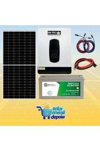 SED Solar Enerji Deposu 3000W Büyütülebilir Eco Solar Enerji Paketi