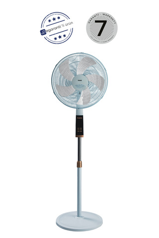 Raks SF18 RMX Ayaklı Vantilatör Uzaktan Kumandalı 75 Watt 18 İnç 45 Cm. Zaman Ayarlı 5 Kanatlı Pervane