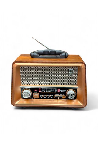 ROYALTREND Ahşap Nostaljik Radyo,Şık Tasarım Gerçek Ahşap Malzeme Nostalji Radyo
