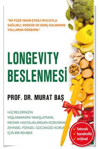 Destek Yayınları Alfa Kalem+Longevity Beslenmesi Hücrelerinizin yaşlanmasını yavaşlat(Murat Baş)-Yeni Sağlık Kitap