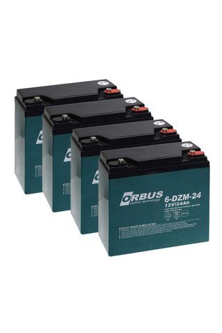ORBUS 4'lü Set 12 Volt 24 Amper Elektrikli Bisiklet Aküsü