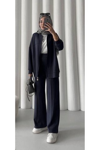 Oversize Füme Modal Takım