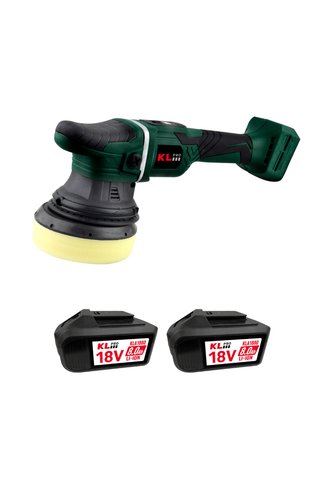 KLPRO KLPS18B-80 18V/8.0AH Li-Ion Çift Akülü Kömürsüz 125MM Profesyonel Polisaj Makinesi