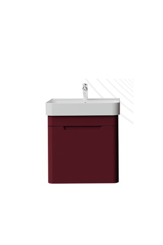 Creavit Colorit Kapaklı Lavabo Dolabı 60 cm Berry