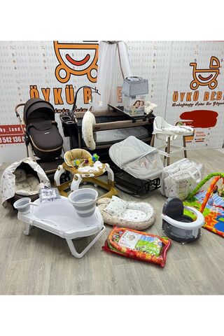 ÖYKÜ BEBEK DUNYASI 33 Parça Yeni Doğan Bebek Çeyiz Seti Full Set Bebeğiniz Gerekli Olan Her Şey