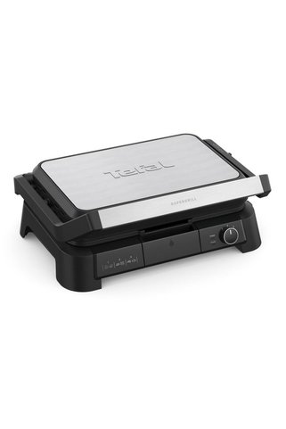 TEFAL SuperGrill 3in1 XL 8 Porsiyon Kapasiteli 2200 Watt Barbekü Izgara ve Tost Makinesi - Inox