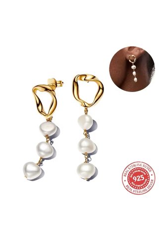 Hector&Co. Jewellery Tatlı Su Kültür İncileri Damla Küpeler