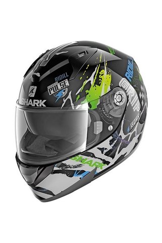Shark RIDILL 1.2 DRIFT-R MAVİ-YEŞİL KAPALI KASK L