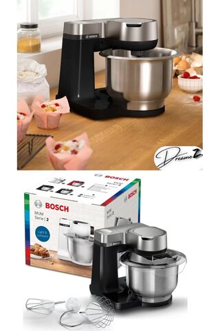 Bosch Drmz Güçlü Vaccum Yeni 3,8L kapasiteli Mutfak Şefi 900W Inox,3 boyutta karıştırma,Çok Fonksiyonlu