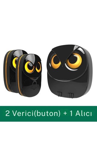 Monozone 1 Alıcı 2 Buton Kapı Zili Su Geçirmez Acil Çağırma Hasta Butonu Kablosuz Zil 35 Melodi