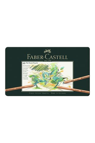 Faber Castell Pitt Pastel Boya, 60 Farklı Renk Seçeneği, Şık ve Metal Kutu Tasarımı, Canlı ve Parlak Renkler