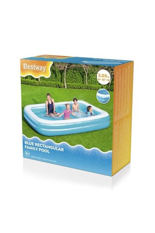 BESTWAY 54150 Havuz+62002 Pompa+58108 Havuz Örtüsü-305x183x46cm
