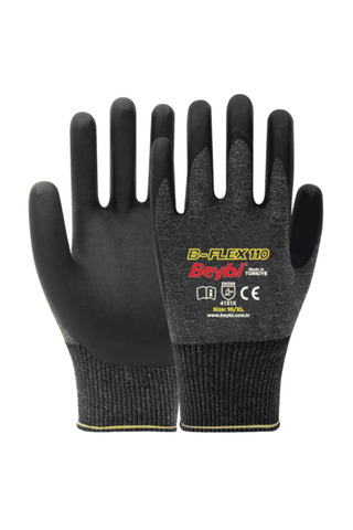 Beybi B-Flex110 Poliüretan Kaplı İş Eldiveni - 12’Li Paket | İnce, Hafif Ve Hassas Kavrama
