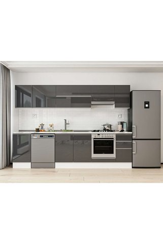 Alvinka 285X210 Cm High Gloss Mutfak Dolabı M-E80S45S40-1