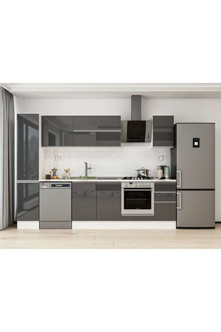 Alvinka 280X210 Cm High Gloss Mutfak Dolabı Mb-E80B40S40-2