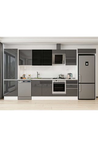 Alvinka 400X222 Cm High Gloss Mutfak Dolabı Mbb-E90B60S50-3