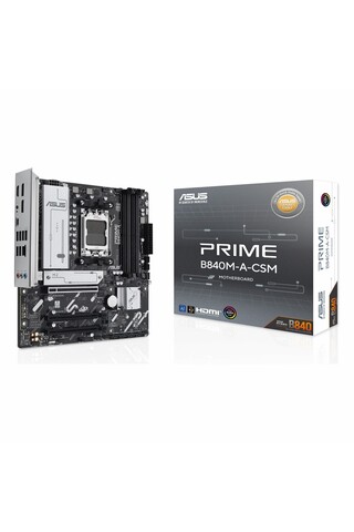ASUS Prime B840M-A-CSM DDR5 (7600MHz)OC M.2 HDMI/DP/USB-C PCIe 4.0 AM5 mATX Anakart