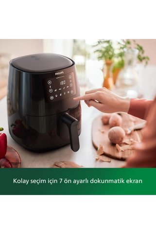 Philips 3000 Serisi Airfryer Large, Rapid Air Teknolojisi, 4.1 Lt, 7 Ayarlı Dokunmatik Ekran, HD43/90