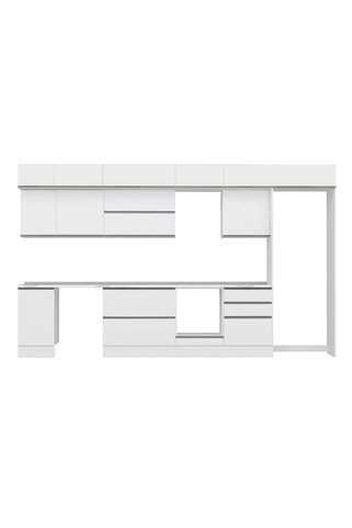 Alvinka 395X240 Cm High Gloss Mutfak Dolabı Mb-E90S45S60-2